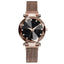 Montre Femme Luxe Ciel Étoilé avec Accents en Diamant