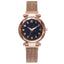 Montre Femme Luxe Ciel Étoilé avec Accents en Diamant