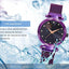 Montre Femme Luxe Ciel Étoilé avec Accents en Diamant