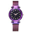 Montre Femme Luxe Ciel Étoilé avec Accents en Diamant