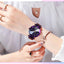 Montre Femme Luxe Ciel Étoilé avec Accents en Diamant