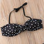 Conjunto de Bikini Elegante para Mujeres sin Tirantes con Estampado de Lunares