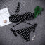 Conjunto de Bikini Elegante para Mujeres sin Tirantes con Estampado de Lunares