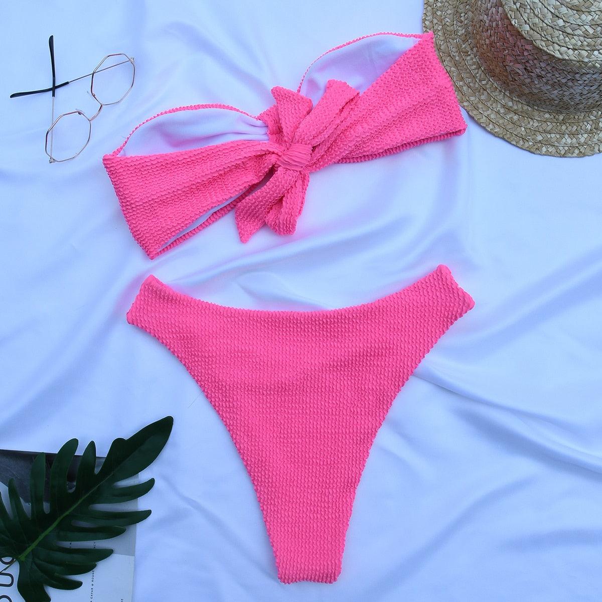 Allurelation Women's High Waist Bikini Set