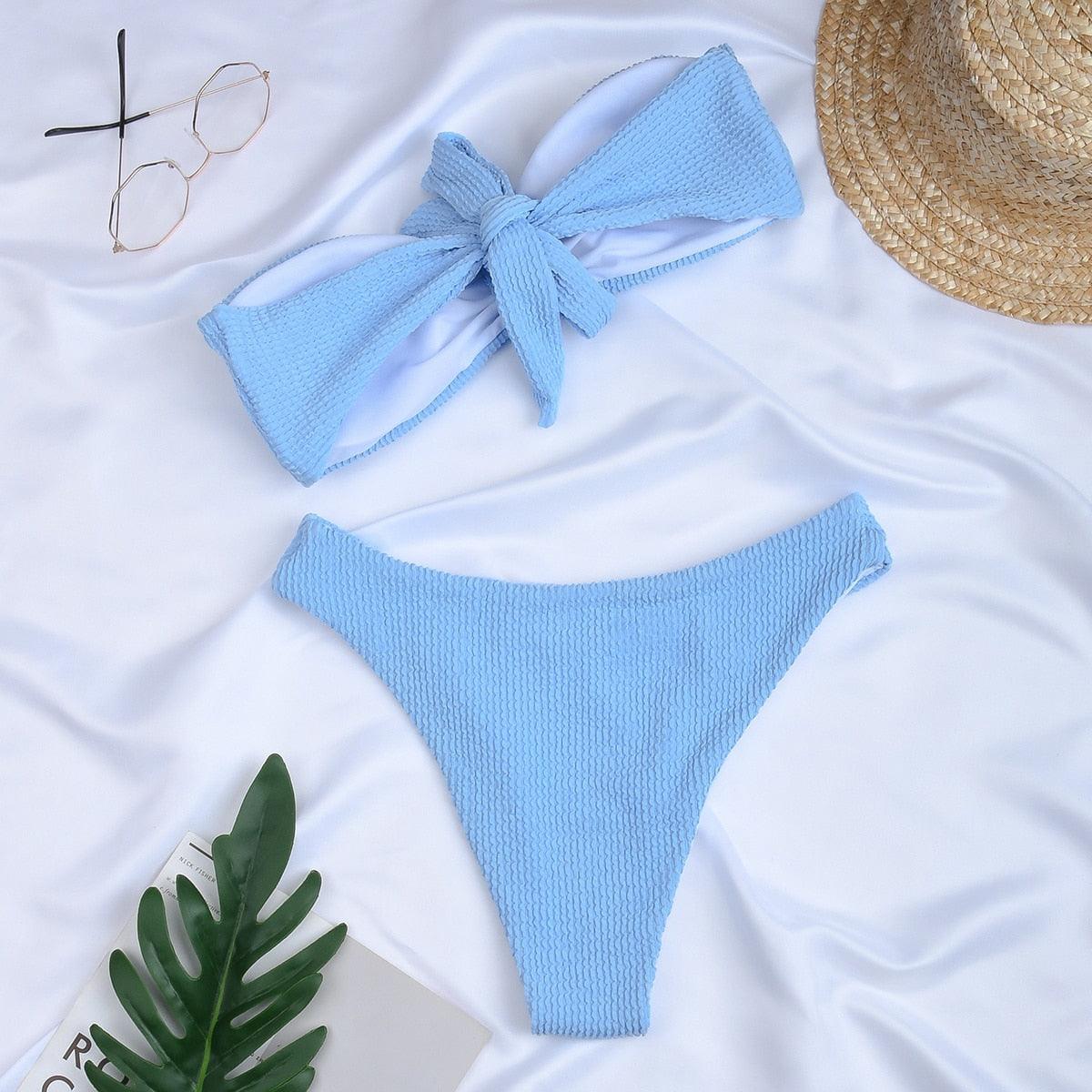 Allurelation Women's High Waist Bikini Set