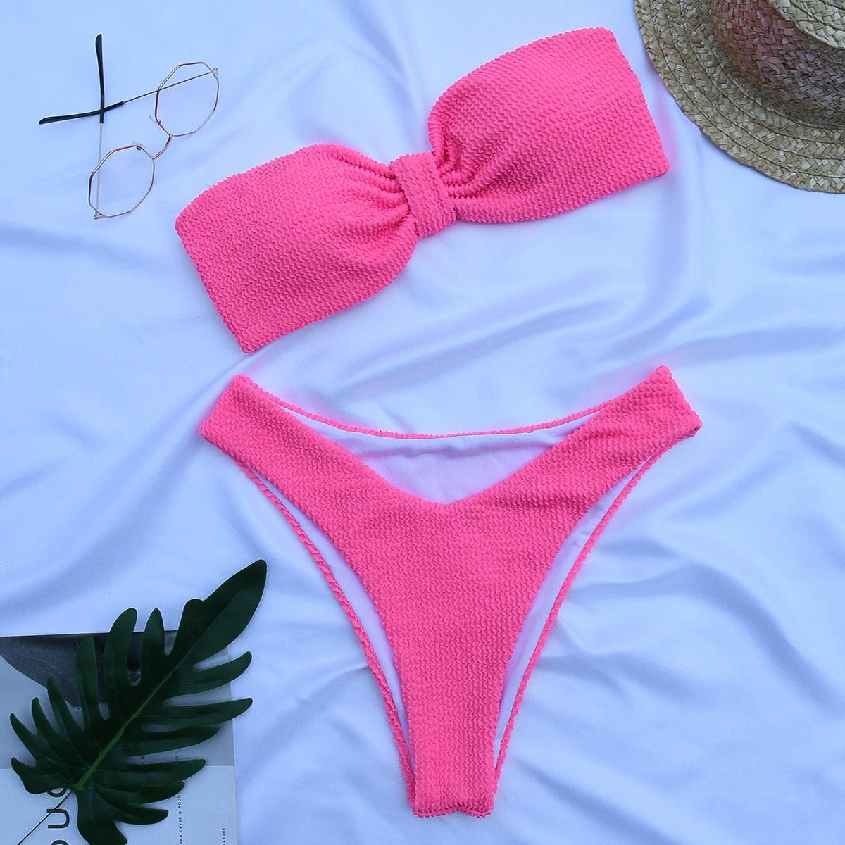 Allurelation Women's High Waist Bikini Set