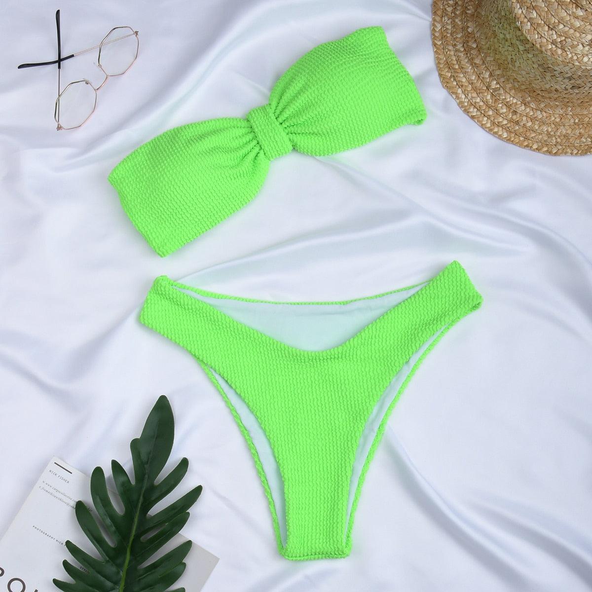 Allurelation Women's High Waist Bikini Set