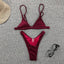 Chic Women's Ribbed Triangle Micro Bikini Set - Stylish Beachwear - Korvel