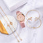 Montre à Quartz pour Femme en Or Rose de Luxe avec Cadran en Diamant