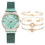 Montre à Quartz pour Femme en Or Rose de Luxe avec Cadran en Diamant