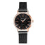 Montre à Quartz pour Femme en Or Rose de Luxe avec Cadran en Diamant