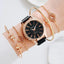 Montre à Quartz pour Femme en Or Rose de Luxe avec Cadran en Diamant