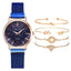 Montre à Quartz pour Femme en Or Rose de Luxe avec Cadran en Diamant