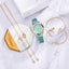 Montre à Quartz pour Femme en Or Rose de Luxe avec Cadran en Diamant
