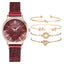 Montre à Quartz pour Femme en Or Rose de Luxe avec Cadran en Diamant