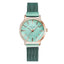 Montre à Quartz pour Femme en Or Rose de Luxe avec Cadran en Diamant