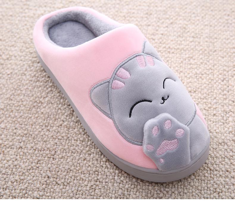 Chaussons en fourrure d'hiver pour femmes - Doux et antidérapants