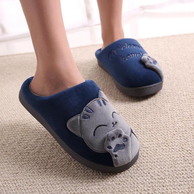 Chaussons en fourrure d'hiver pour femmes - Doux et antidérapants
