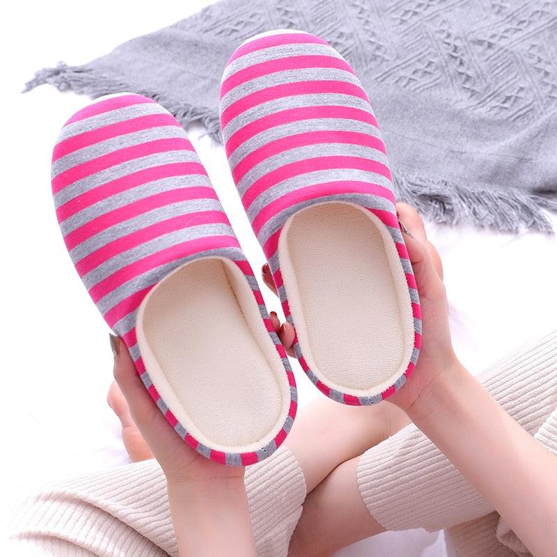Chaussons en fourrure d'hiver pour femmes - Doux et antidérapants