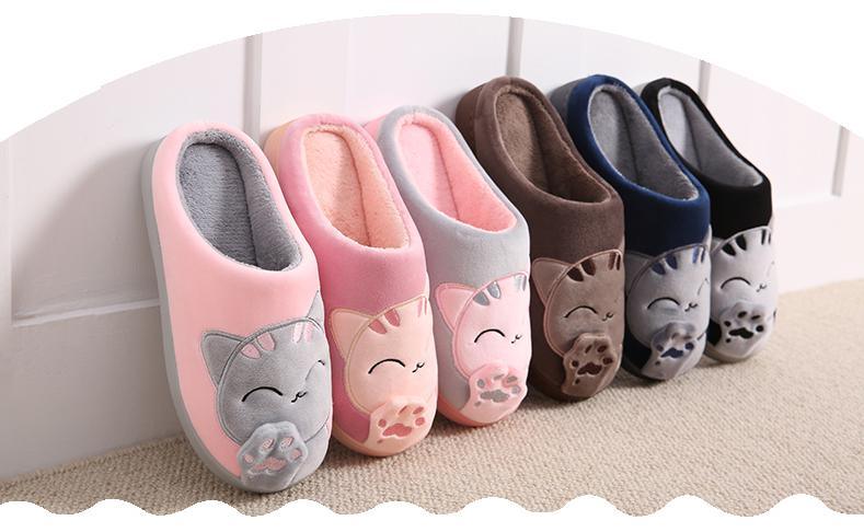 Chaussons en fourrure d'hiver pour femmes - Doux et antidérapants