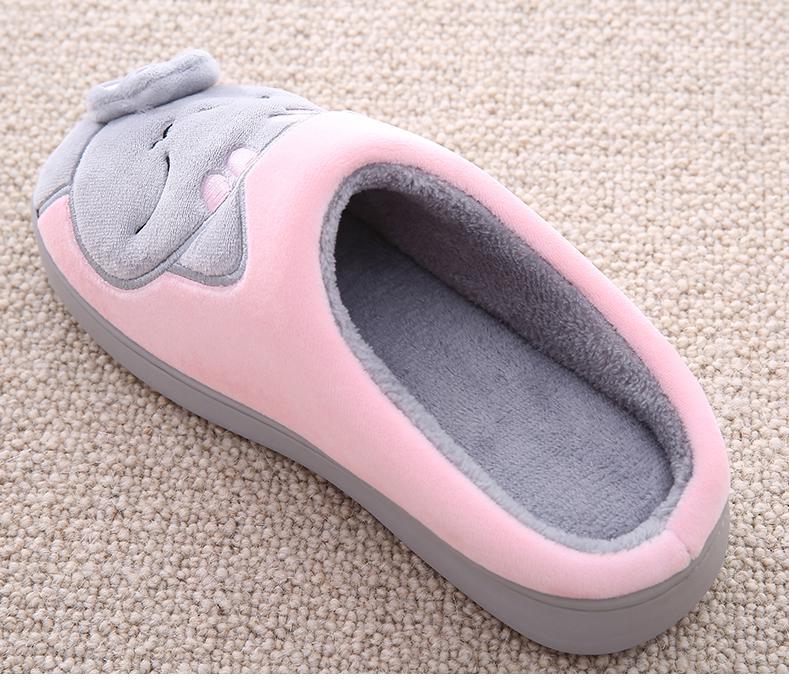 Chaussons en fourrure d'hiver pour femmes - Doux et antidérapants