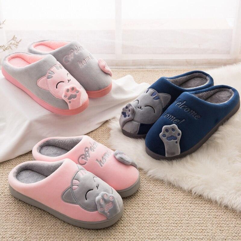 Chaussons en fourrure d'hiver pour femmes - Doux et antidérapants