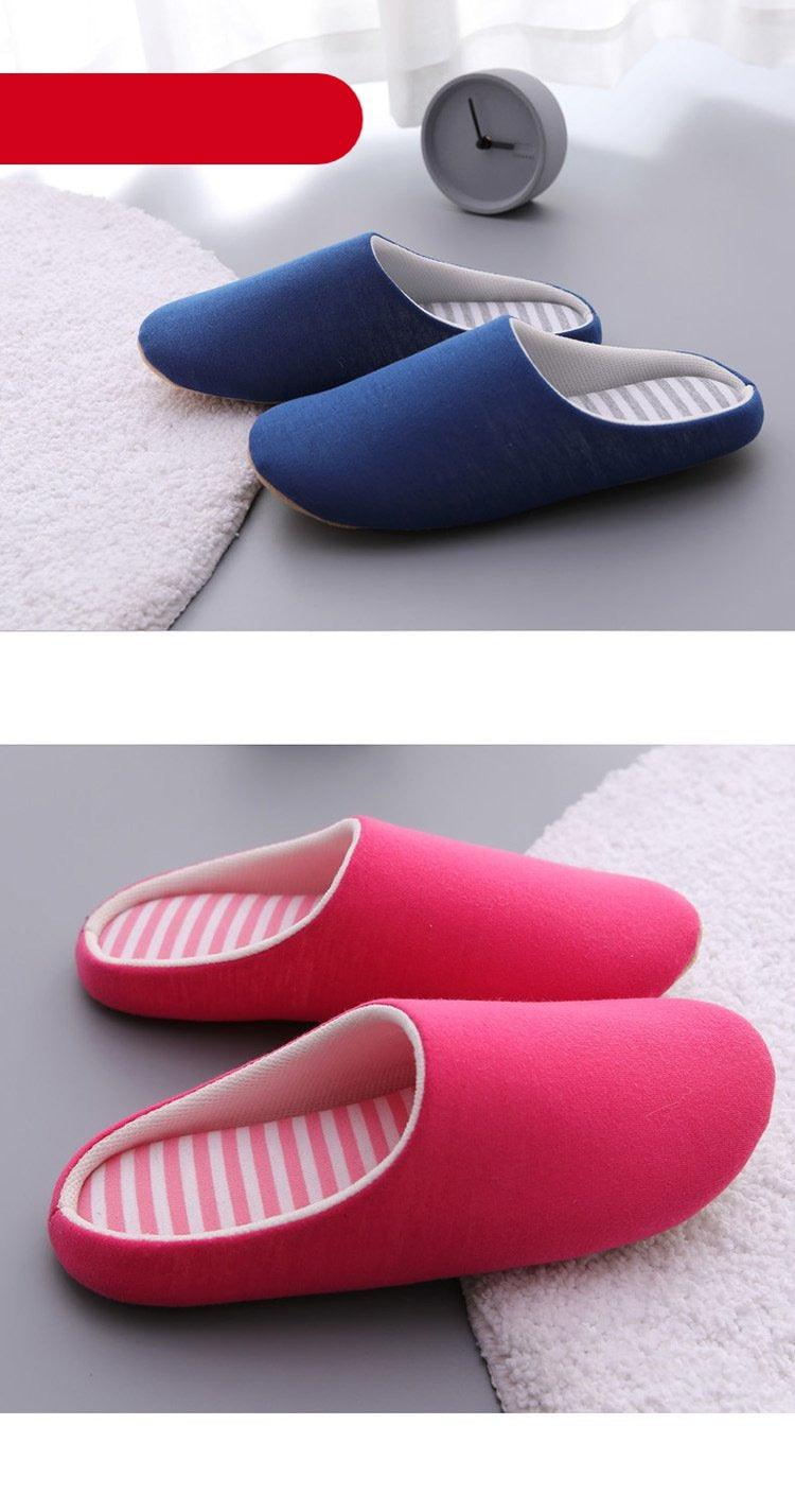 Chaussons d'hiver en élan pour femmes - Chaussures de maison douces et antidérapantes