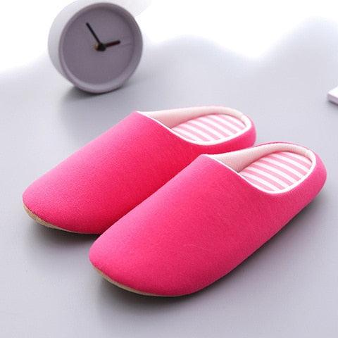 Chaussons d'hiver en élan pour femmes - Chaussures de maison douces et antidérapantes
