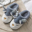 Chaussons d'hiver en élan pour femmes - Chaussures de maison douces et antidérapantes