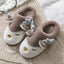 Chaussons d'hiver en élan pour femmes - Chaussures de maison douces et antidérapantes