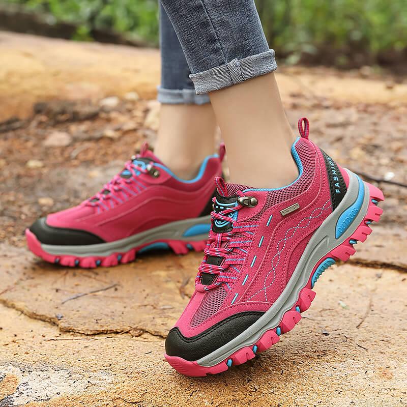 Bottes de randonnée en cuir durable pour femmes pour l'automne et l'hiver