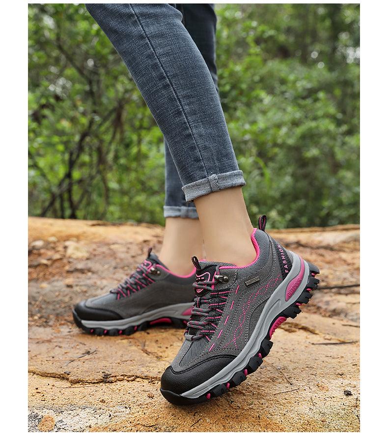 Bottes de randonnée en cuir durable pour femmes pour l'automne et l'hiver