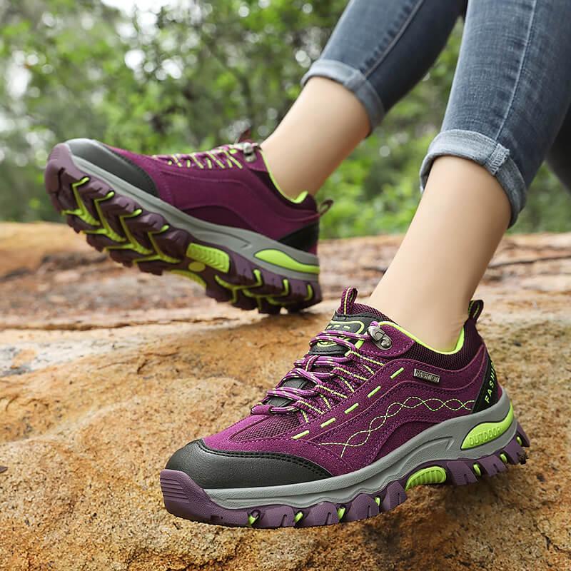 Bottes de randonnée en cuir durable pour femmes pour l'automne et l'hiver