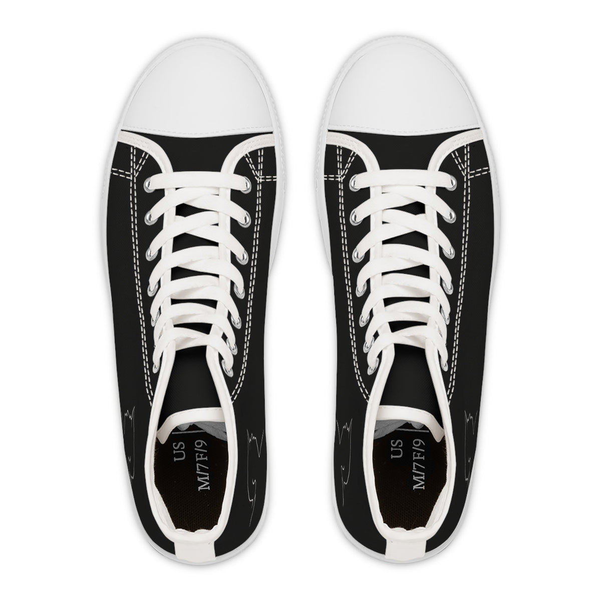 Zapatillas Altas Negras para Mujer – Calzado de Declaración de Parodia Política
