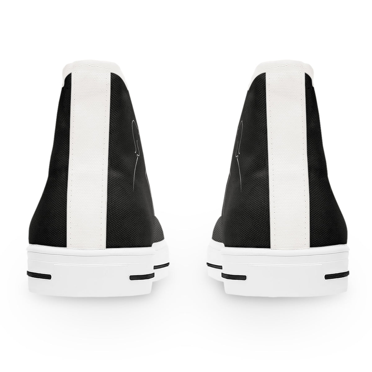 Zapatillas Altas Negras para Mujer – Calzado de Declaración de Parodia Política