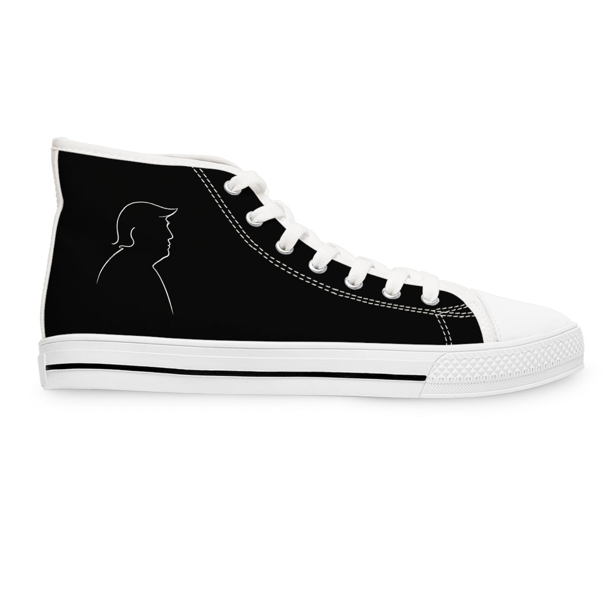 Zapatillas Altas Negras para Mujer – Calzado de Declaración de Parodia Política