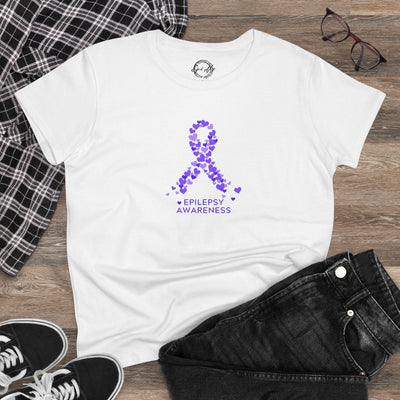 Women's Purple Ribbon Awareness T-Shirt