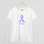 Camiseta de Concienciación de Cinta Púrpura para Mujeres
