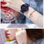 Montre à Quartz Étoile du Ciel en Or Rose pour Femmes