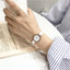 Montre à Quartz Élégante pour Femme avec Bracelet en Cuir