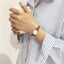Montre à Quartz Élégante pour Femme avec Bracelet en Cuir