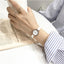 Montre à Quartz Élégante pour Femme avec Bracelet en Cuir