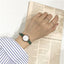 Montre à Quartz Élégante pour Femme avec Bracelet en Cuir