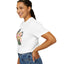 T-shirt floral pour femmes avec chat