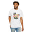 T-shirt floral pour femmes avec chat