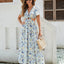 Women's Floral Print Maxi Dress - Elegant Vacation Dress