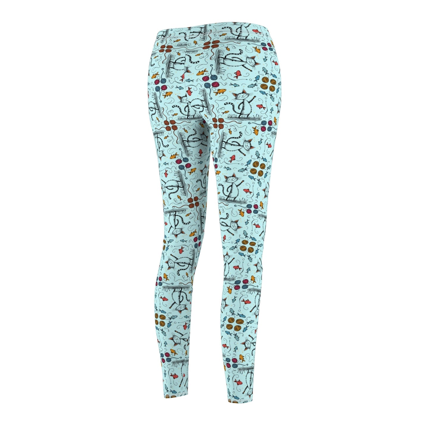 Cat Happy Casual Leggings for Women