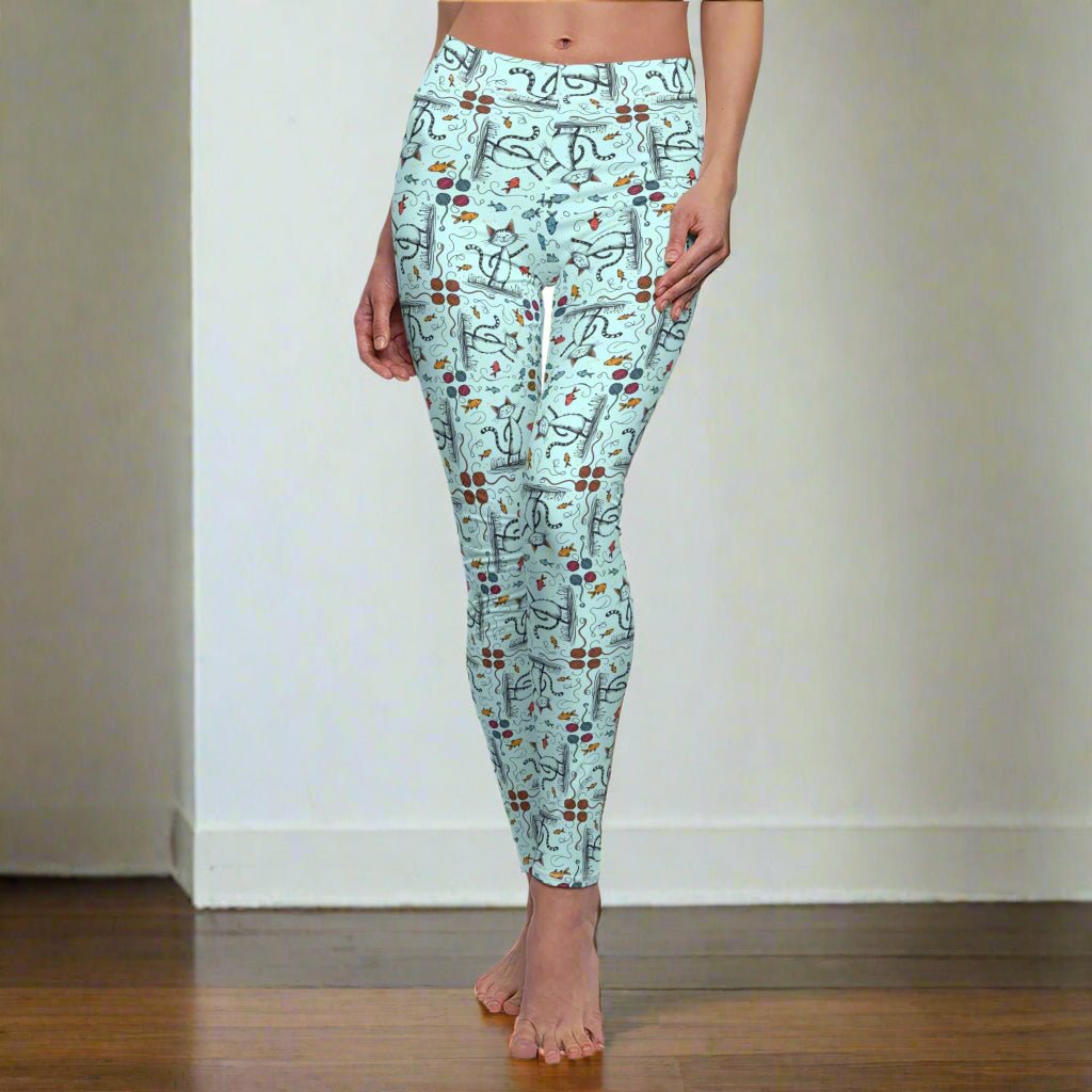 Cat Happy Casual Leggings for Women
