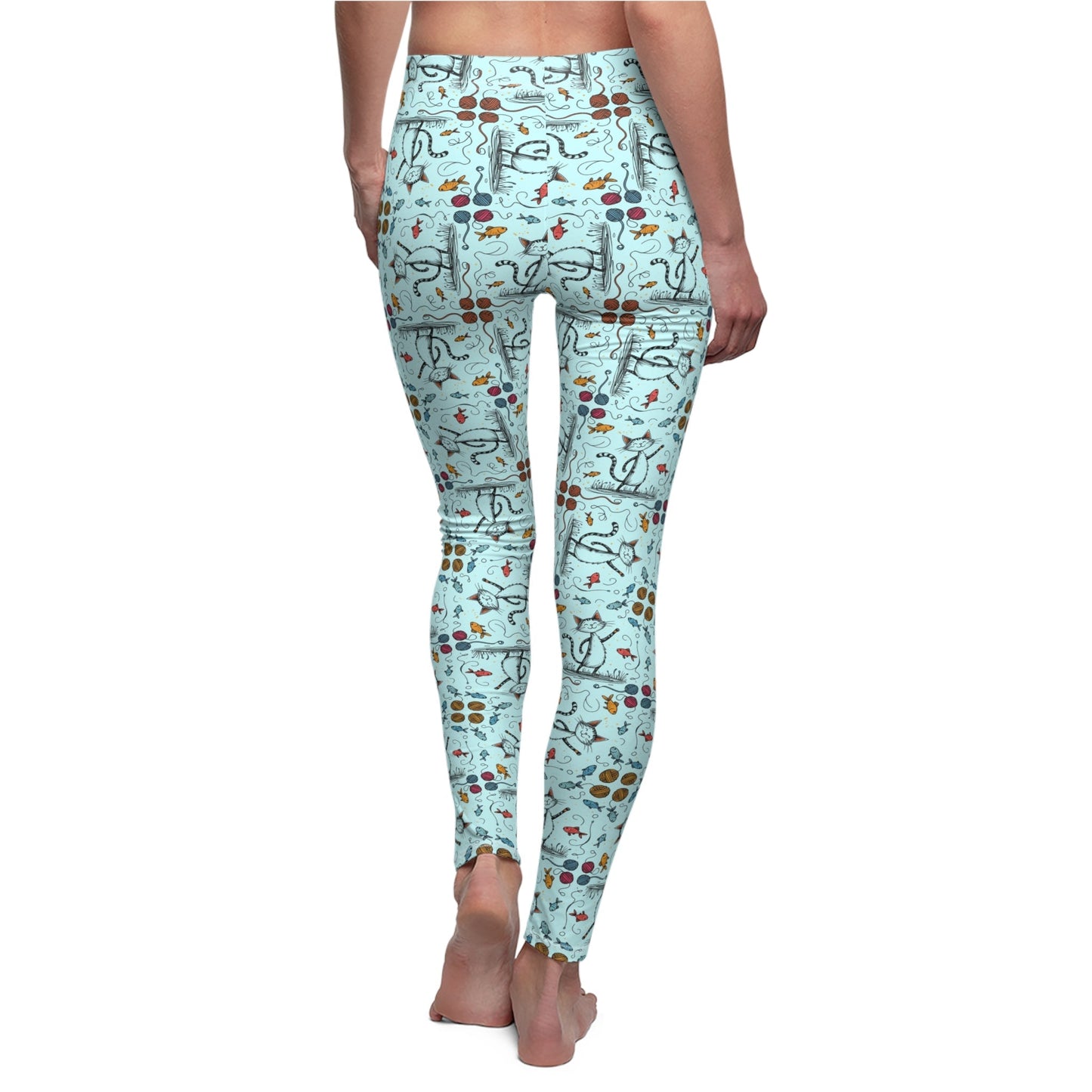 Cat Happy Casual Leggings for Women