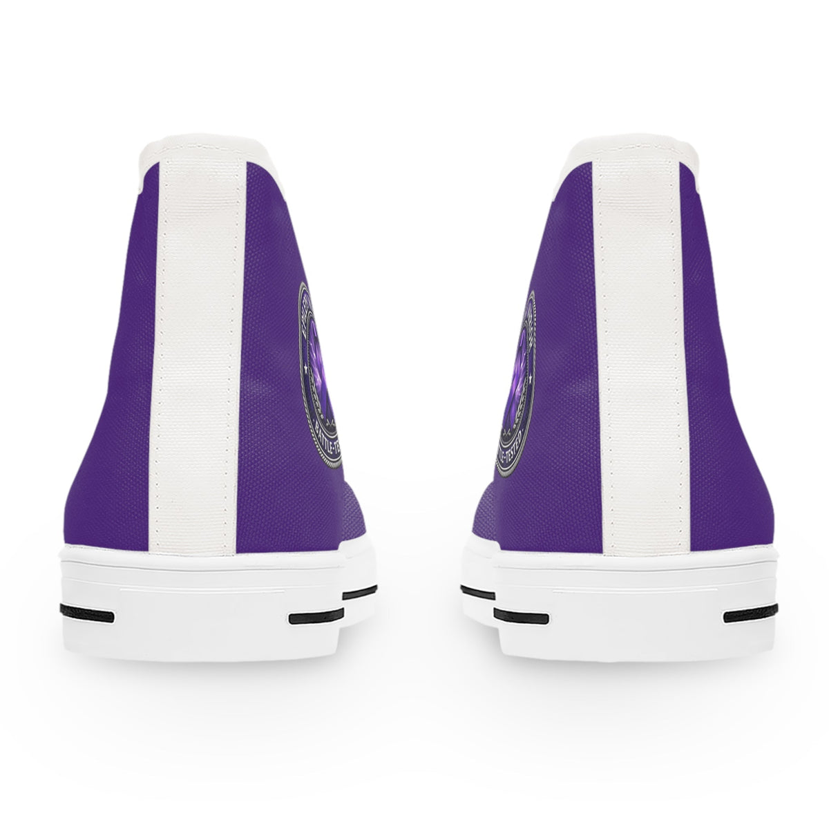 Zapatillas Altas Moradas para Mujeres – Diseño de Concienciación sobre la Epilepsia